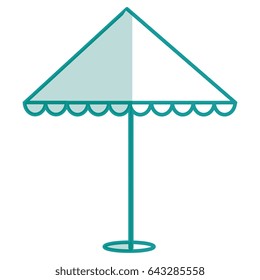 beach umbrella isolated icon