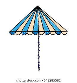 beach umbrella isolated icon