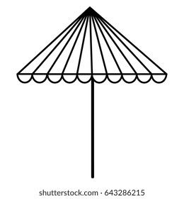 beach umbrella isolated icon