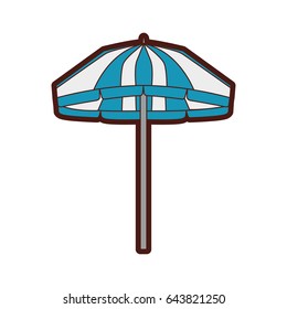 beach umbrella isolated icon