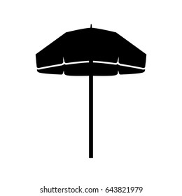 beach umbrella isolated icon