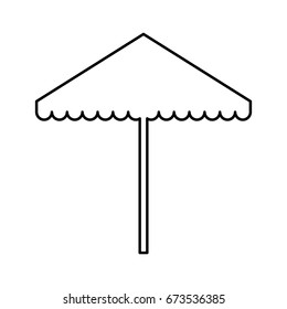 beach umbrella isolated icon