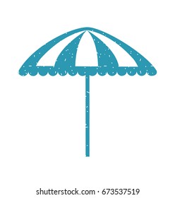 beach umbrella isolated icon