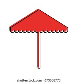 beach umbrella isolated icon