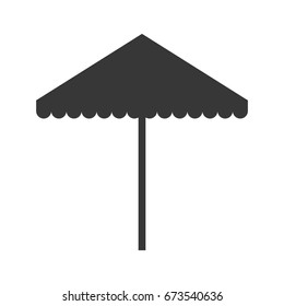 beach umbrella isolated icon