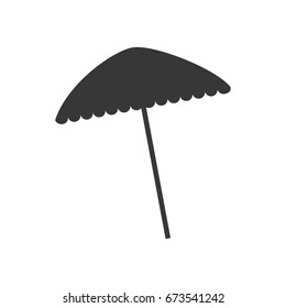 beach umbrella isolated icon