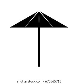 beach umbrella isolated icon