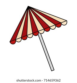 beach umbrella isolated icon