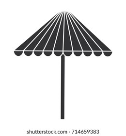 beach umbrella isolated icon