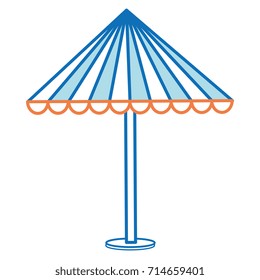 beach umbrella isolated icon