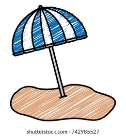 beach umbrella isolated icon