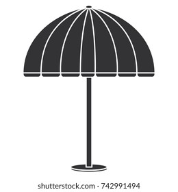beach umbrella isolated icon