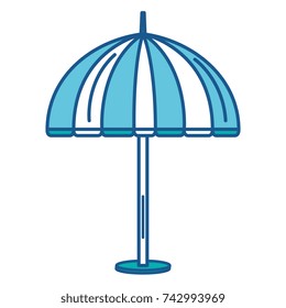 beach umbrella isolated icon