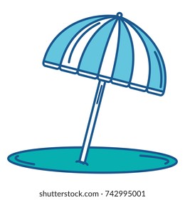 beach umbrella isolated icon