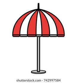 beach umbrella isolated icon