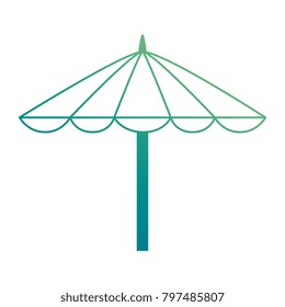 beach umbrella isolated icon