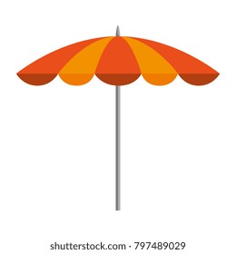 beach umbrella isolated icon