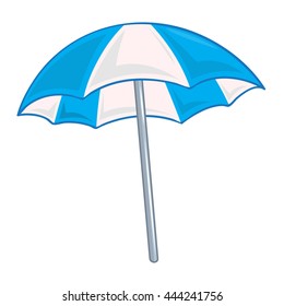 Beach umbrella isolated illustration on white background