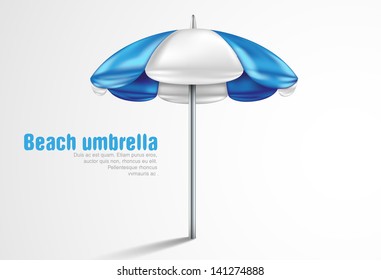 beach umbrella on a white background