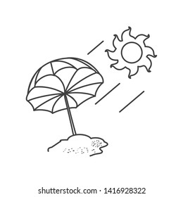 beach umbrella open summer accessory