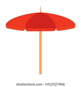 beach umbrella open summer icon