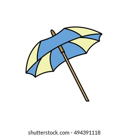 Beach Umbrella Parasol Vector