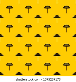 Beach umbrella pattern seamless vector repeat geometric yellow for any design