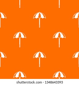 Beach umbrella pattern vector orange for any web design best