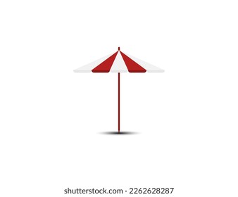 Beach umbrella, protection icon. Vector illustration.