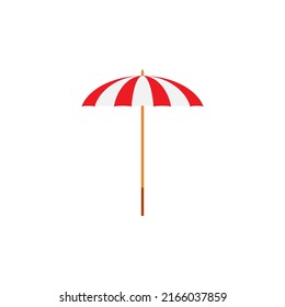Beach umbrella. Rest. Vector illustration