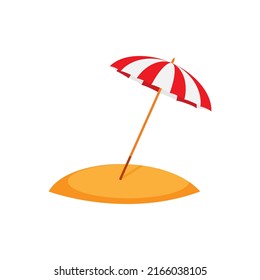 Beach umbrella. Rest. Vector illustration