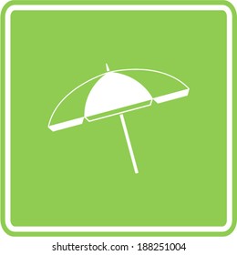 beach umbrella sign