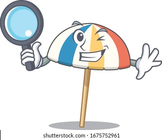 Beach umbrella in Smart Detective picture character design