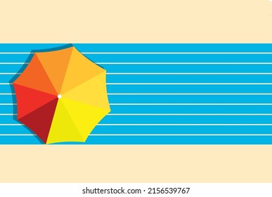 Beach Umbrella - stock illustration