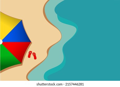 Beach Umbrella - stock illustration