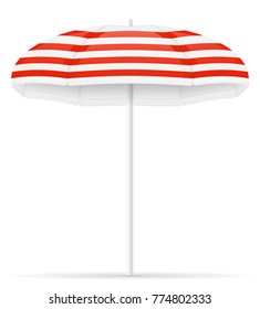 beach umbrella stock vector illustration isolated on white background