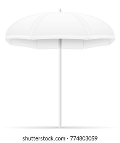 beach umbrella stock vector illustration isolated on white background