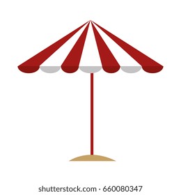 beach umbrella summer icon