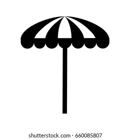 beach umbrella summer icon