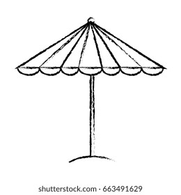 beach umbrella summer icon