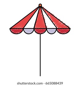 beach umbrella summer icon