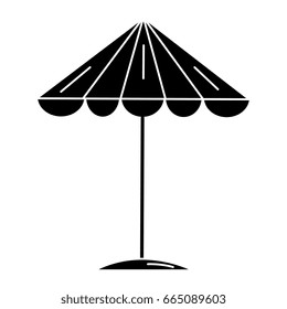 beach umbrella summer icon