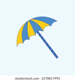 Beach Umbrella Summer Illustration for design needs, Landing Pages, Animation, Apps, Presentations, Content Creator and other Promotions
