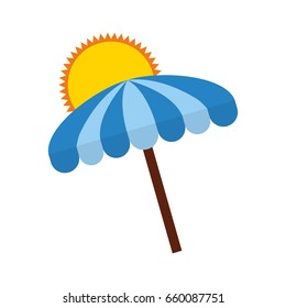 beach umbrella summer with sun