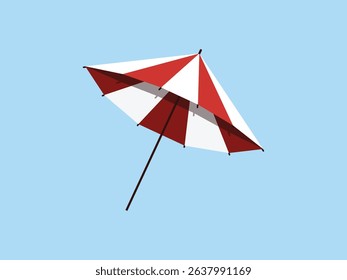 Beach umbrella for summer vecetor