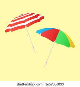 Beach Umbrella Summer vector design