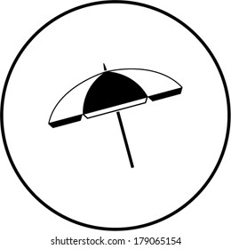 beach umbrella symbol