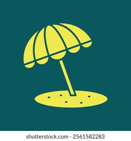 Beach umbrella trendy artwork ravishing abstract vector illustration colorful applicative design.eps