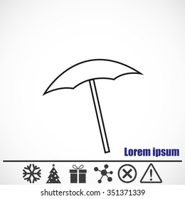  beach umbrella vector