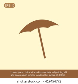  beach umbrella vector
